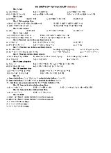 Đề cương ôn tập Đại số Lớp 8 - Chương 1